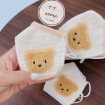 Khẩu trang vải muslin rút dây in hình cho bé vải sợi tre (túi 1 cái) - Image 6