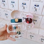 [về mẫu 2024] Bình nước nắp bật Bar Rot one touch kèm quả tạ cho bé đi học
