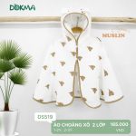 Áo choàng cánh dơi vải xô muslin 2 lớp Dokma DS519 bảo vệ cho bé