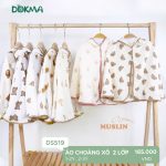 Áo choàng cánh dơi vải xô muslin 2 lớp Dokma DS519 bảo vệ cho bé - Image 2