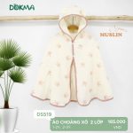 Áo choàng cánh dơi vải xô muslin 2 lớp Dokma DS519 bảo vệ cho bé - Image 4