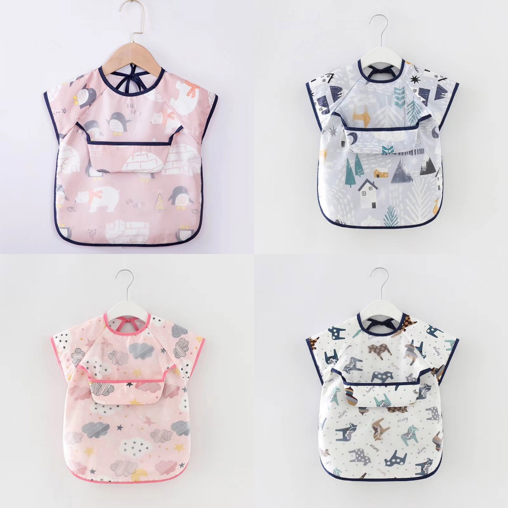 shopee-vn-11134207-7r98.jpg Áo yếm ăn dặm có máng cao cấp cho bé cộc tay/ tay dài - Image 1