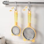 Rây lọc cháo bằng inox hình Gấu cán nhiều màu 12cm cho bé ăn dặm - Image 3