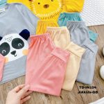 Bộ dài Minky hình thú có tai ống bo chất liệu thun lạnh 5 mẫu có size nhí 90-120 size đại 130-150 cho bé - Image 2