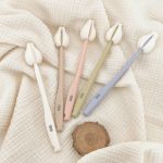 (Tách lẻ) Set 5 cọ nhỏ mút xốp bọt biển TGM 2 trong 1 dùng rửa bình sữa kiêm cọ núm ti
