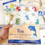 Khăn tắm gạc 4 lớp Fany in hình dễ thương cho bé (2 loại) - Image 2