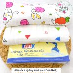 Khăn tắm gạc 4 lớp Fany in hình dễ thương cho bé (2 loại) - Image 5