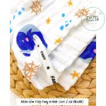Khăn tắm gạc 4 lớp Fany in hình dễ thương cho bé (2 loại) - Image 6