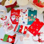 Bộ dài Minky Noel chất liệu thun lạnh 6 mẫu cho bé có size nhí 80-130