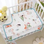 Tấm lót chống thấm mặt vải cotton lụa 3 lớp kích thước 50x70cm - Image 2