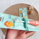 Bàn chải đánh răng cotton lông tơ hình Chuồn Chuồn / Cánh cụt / Hoa cho bé (mẫu lùn) - Image 5
