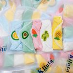 Khăn yếm tam giác 2in1 Kiluta vải muslin in hình nổi có cúc bấm cho bé (có ảnh thật) - Image 2