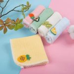 Khăn yếm tam giác 2in1 Kiluta vải muslin in hình nổi có cúc bấm cho bé (có ảnh thật) - Image 6