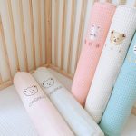 Gối ôm vải waffle sợi tre Monona họa tiết thêu hình cute cho bé - Image 2
