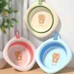 Chậu rửa mặt gấp gọn hình Khủng long và Gấu vệ sinh cho bé - Image 3