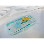 Bộ muỗng nĩa/ thìa dĩa Nakano cho bé kèm hộp đựng tập ăn dặm - Image 4