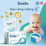 [Có tách lẻ] Gạc lau răng miệng Sachi vệ sinh cho bé từ 0m+ (hộp 30 gói) - Image 3