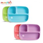 Khay ăn chia ngăn Munchkin (lẻ và set 2) chống trượt cho bé ăn dặm