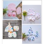 Set 3 món Nón bao tay chân Bunny cho bé sơ sinh