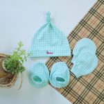 Set 3 món Nón bao tay chân Bunny cho bé sơ sinh - Image 2