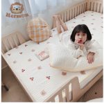 Set thảm điều hòa cho bé Hermon tặng kèm gối vỏ kiều mạch cho bé nằm mát ngày hè