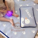 Set thảm điều hòa cho bé Hermon tặng kèm gối vỏ kiều mạch cho bé nằm mát ngày hè - Image 4