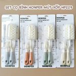 Set cọ rửa bình mút xốp 3 chi tiết Honper HP229 vệ sinh bình sữa cho bé - Image 2