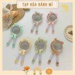 Rây lọc cháo bằng inox hình Gấu cán nhiều màu 12cm cho bé ăn dặm - Image 2