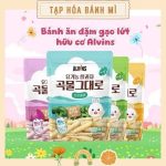 [Date 2027] Bánh gạo lứt ăn dặm hữu cơ dạng que Alvins 25g cho bé từ 6m+