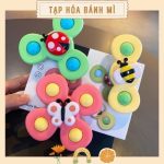 [có mẫu mới] Đồ chơi con quay hình côn trùng động vật cho bé