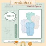 [Sale mẫu lỗi] Body Chip HRNEE dài tay cài giữa vải modal organic