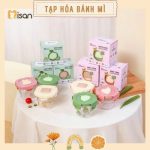 [Set 3c][Nắp lock] Hộp trữ đông thực phẩm bằng thủy tinh Misan dung tích 230ml cho bé ăn dặm