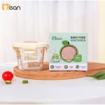 [Set 3c][Nắp lock] Hộp trữ đông thực phẩm bằng thủy tinh Misan dung tích 230ml cho bé ăn dặm - Image 3