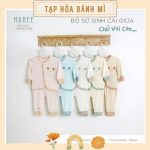 [Sale mẫu lỗi] Bộ dài sơ sinh cài giữa HRNEE mẫu chú voi con cho bé từ sơ sinh