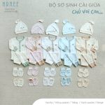 [Sale mẫu lỗi] Bộ dài sơ sinh cài giữa HRNEE mẫu chú voi con cho bé từ sơ sinh - Image 4
