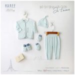 [Sale mẫu lỗi] Bộ dài sơ sinh cài giữa HRNEE mẫu Je t'aime cho bé từ sơ sinh - Image 4
