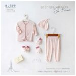 [Sale mẫu lỗi] Bộ dài sơ sinh cài giữa HRNEE mẫu Je t'aime cho bé từ sơ sinh - Image 6