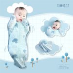 Nhộng chũn cài giữa HRNEE vải bamboo cho bé từ sơ sinh - Image 2