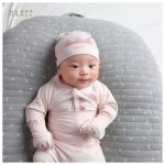 [Sale mẫu lỗi] Bộ dài sơ sinh cài giữa HRNEE họa tiết khủng long vải modal tiêu gân cho bé từ sơ sinh - Image 2