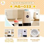 Máy hâm sữa thông minh siêu tốc Moaz BéBé MB–033 mẫu mới nhất vừa mọi bình sữa