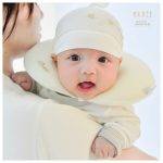 Set nón + bao tay chân HRNEE họa tiết chú voi con cho bé sơ sinh