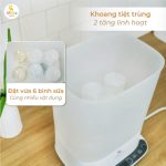 Máy tiệt trùng hơi nước và sấy khô bình sữa Moaz BéBé MB-101 - Image 3