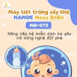 Máy tiệt trùng và sấy khô bình sữa Moaz BéBé MB-073 bằng UVC và ion nước Nanoe, dung tích 23 lít - Image 3