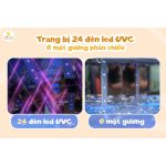 Máy tiệt trùng và sấy khô bình sữa Moaz BéBé MB-073 bằng UVC và ion nước Nanoe, dung tích 23 lít - Image 4