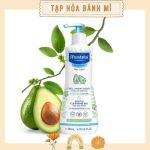 Sữa tắm gội cho bé sơ sinh và trẻ da thường Mustela 500ml (mẫu mới)