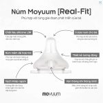 [HỎA TỐC HCM] [Có tách lẻ] Núm ti bình sữa Moyuum chính hãng Hàn Quốc cho bé - Image 3