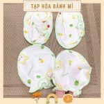 Set bao tay chân Minzy thun lạnh bo/chun cho bé sơ sinh nhiều mẫu - Image 5