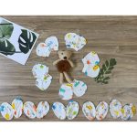 Set bao tay chân Minzy thun lạnh bo/chun cho bé sơ sinh nhiều mẫu - Image 6