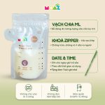 Túi trữ sữa Moaz Eco khóa zip 2 lớp hỗ trợ mẹ cho con bú - Image 3