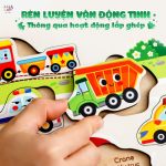 Đồ chơi Bảng ghép hình bằng gỗ LalaPuzzle song ngữ cho bé - Image 2